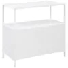 Coaster Fine Furniture 961642 Amherst - 2-Door Radio Weave Cane Metal Accent Cabinet - White