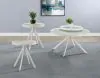 Coaster Fine Furniture 706258-S3 Briggs - 3 Piece Round Coffee And End Table Set - White