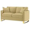 Coaster Fine Furniture 508825 Corliss - Upholstered Curved Track Arm Loveseat - Camel