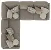 Jackson Furniture Industries 3145/63/59/73-28 Jackson Furniture Industries 3145/63/59/73-28 Turner - 3 Piece Sectional - Mushroom