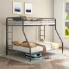 Coaster Fine Furniture 460340BLK Carson - Metal Twin Over Full Bunk Bed - Glossy Black