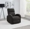 Coaster Fine Furniture 603293P Grant - Fabric Upholstered Power Recliner Chair - Charcoal Gray