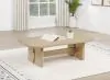 Coaster Fine Furniture 706588 Kailani - Coastal Rectangular Cocktail Coffee Table - Beige Oak