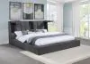 Coaster Fine Furniture 315948GRYQ Dreux - Upholstered Queen Panel Platform Bed - Gray