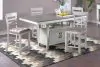 New Classic 40-7522-C4C Richland - Counter Table With 4 Chairs - White