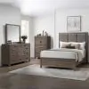 New Classic 00-B3412-34C New Classic 00-B3412-34C Harrisburg - 5/0 Queen 4 Piece Bedroom Set (Bed, Dresser, Mirror, Chest) - Walnut