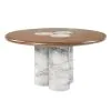 ACME DN06135 Harvey - Round Dining Table - Brown