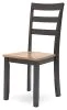 Ashley Furniture D396-01 Gesthaven - Dining Room Side Chair (Set of 2) - Natural / Brown