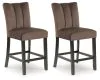 Ashley Furniture PCD581-124 Jeshina - Upholstered Barstool (Set of 2) - Mocha