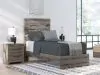 Ashley Furniture PCB2405B12 Ashley Furniture PCB2405B12 Graystorm - Twin Panel Bed - Brown Gray