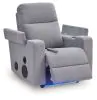 Ashley Furniture PC9930642A Pineland - Glider Power Recliner With Audio System - Pewter