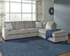 Ashley Furniture 87214S2 Ashley Furniture 87214S2 Altari - Right Arm Facing Corner Chaise 2 Pc Sectional - Alloy