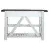 Liberty Furniture 139WH-SR5536 Farmhouse - Server - Two Tone White / Wood Tone