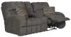 Jackson Furniture Industries 3599-1934/88-2317/08 Jackson Furniture Industries 3599-1934/88-2317/08 Ashland - Lay Flat Reclining Console Loveseat - Granite