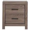 CoasterEveryday 207042 Brantford - 2-Drawer Nightstand - Barrel Oak