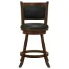 CoasterEssence 101919 Broxton - Upholstered Swivel Counter Chair (Set of 2) - Chestnut