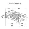 CoasterEssence 302161 Mockern - Upholstered Twin Daybed With Trundle - Gray