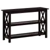 CoasterEssence 5910 Rachelle - 2-Shelf Wood Entryway Console Table - Deep Merlot