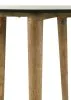 Coaster Fine Furniture 703717 Aldis - Round Marble Top Side End Table - White And Natural