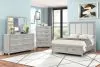 New Classic 00-2442-34C New Classic 00-2442-34C Fiona - 5/0 Queen 4 Piece Bedroom Set (Bed & Dresser & Mirror & Chest) - Gray