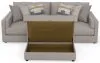 Jackson Furniture Industries 2405/36/37/77/3-18 Jackson Furniture Industries 2405/36/37/77/3-18 Trevor - 2 Piece Extra Deep Oversized Sofa With 1 Included Storage Cocktail Ottoman - Nickel
