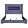 Coaster Fine Furniture 306030KE Tisdall - Upholstered Eastern King Fireplace Bed - Gray