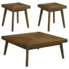 Coaster Fine Furniture 707798-S3 Westerly - 3 Piece Square Coffee And End Table Set - Walnut