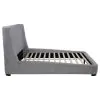 Coaster Fine Furniture 315928Q Rennes - Upholstered Queen Wingback Platform Bed - Gray