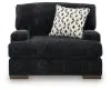 Benchcraft® 8040423 Whitmore Manor - Chair And A Half - Black Pearl