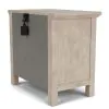 Riverside Furniture 79269 Bennett - Three Drawer Nightstand - Frosted Gray