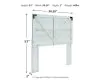 Ashley Furniture EB4121-156 Shawburn - Full Crossbuck Panel HDBD - Whitewash