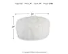 Ashley Furniture A3000334 Galice - Oversized Accent Ottoman - White