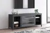 Ashley Furniture W2721-168 Cayberry - TV Stand With Fireplace - Black