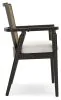 Ashley Furniture D841-02A Galliden - Dining Upholstered Arm Chair (Set of 2) - Black
