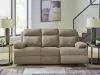 Ashley Furniture PC9140589 Side-Swipe - Reclining Sofa With Drop Down Table - Mocha