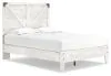 Ashley Furniture EB4121B2 Shawburn - Full Panel Platform Bed - Whitewash