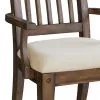 Samuel Lawrence Furniture S917-155 Seneca - Dining Arm Chair with Upholstered Seat - Brown