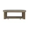 Liberty Furniture 674-OT1011 Liberty Furniture 674-OT1011 Affinity - Oval Cocktail Table - Dusty Taupe / Concrete Tops