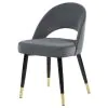 CoasterEssence 192542 Lindsey - Upholstered Dining Side Chair (Set of 2) - Gray