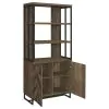CoasterEveryday 882093 Millbrook - 2 Door Storage Bookshelf - Rustic Oak