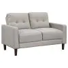 Coaster Fine Furniture 506785-S2 Bowen - 2 Piece Upholstered Track Arm Tufted Sofa Set - Beige