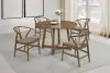 CoasterEveryday 108471 Dinah - Round Solid Wood Dining Table - Walnut