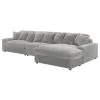 Coaster Fine Furniture 509900-SET Blaine - Upholstered Reversible Chaise Sectional Sofa - Fog