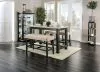 Furniture of America CM3736PT Brule - Counter Height Table - White / Antique Black