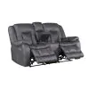 New Classic U2505-25P1-DGY New Classic U2505-25P1-DGY Morello - Console Loveseat With Power Footrest - Gray