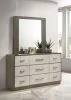 Coaster Fine Furniture 224983M Fenwick - 9-Drawer Dresser With Mirror - Gray Oak