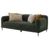 Coaster Fine Furniture 509131 Jade - Chenille Upholstered Modern Track Arm Sofa - Green