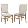 Coaster Fine Furniture 108542 Middleton - Upholstered Dining Side Chair Beige (Set of 2) - Natural