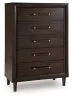 Benchcraft® B611-46 Dantenton - Five Drawer Chest - Merlot