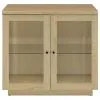 Coaster Fine Furniture 950429 Tilbury - 2-Door Glass Front Accent Display Cabinet - Light Oak
